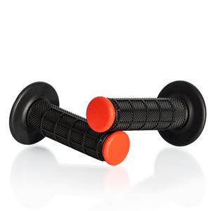 Handgriffe für Motocross MOTION STUFF ADVANCED schwarz/rot (half-waffle)