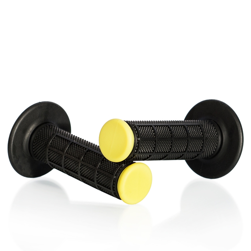 Handgriffe für Motocross MOTION STUFF ADVANCED schwarz/gelb (half-waffle)