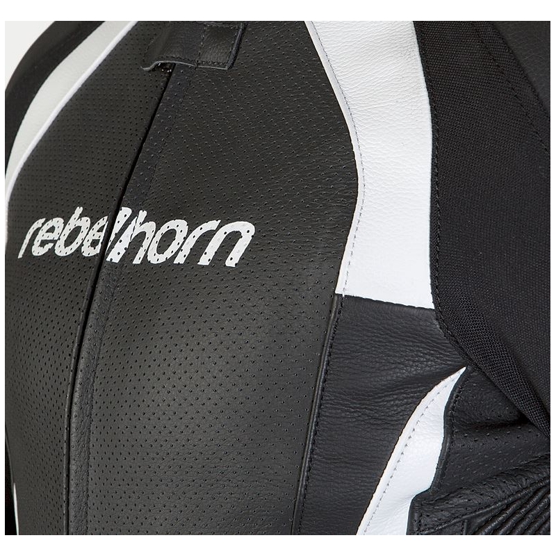 Rebelhorn Piston II schwarz/weiße Motorradjacke