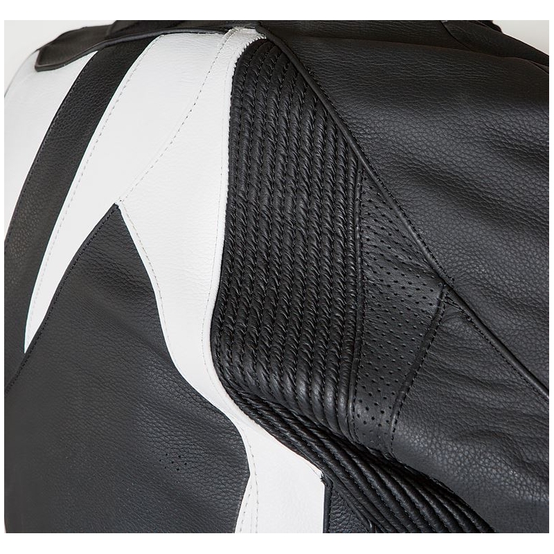 Rebelhorn Piston II schwarz/weiße Motorradjacke