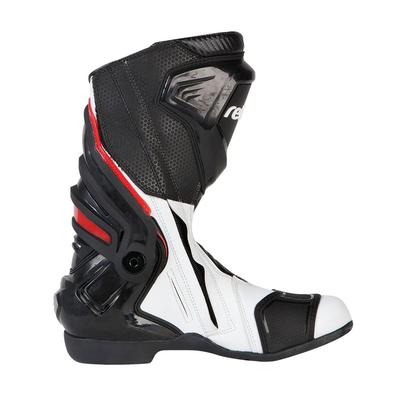 Rebelhorn Rival Weiß und Schwarz Motorradstiefel Ausverkauf