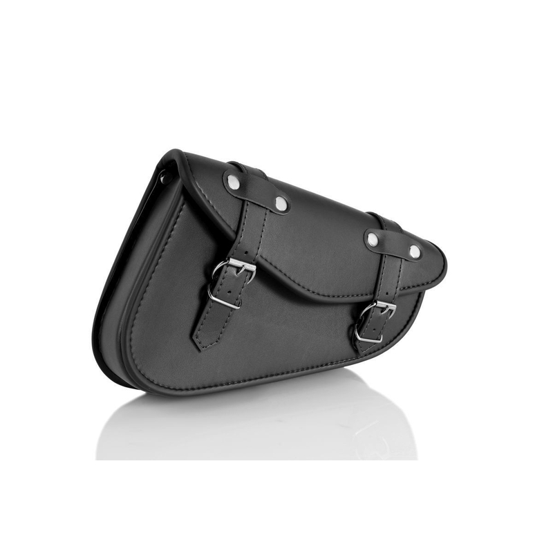 Leder-Satteltasche CUSTOMACCES DETROIT schwarz rechts