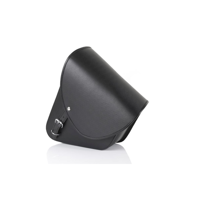 Leder-Satteltasche CUSTOMACCES BARCELONA schwarz links