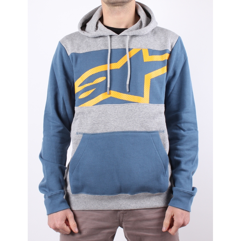 Alpinestars Protokoll Fleece-Sweatshirt grau-blau