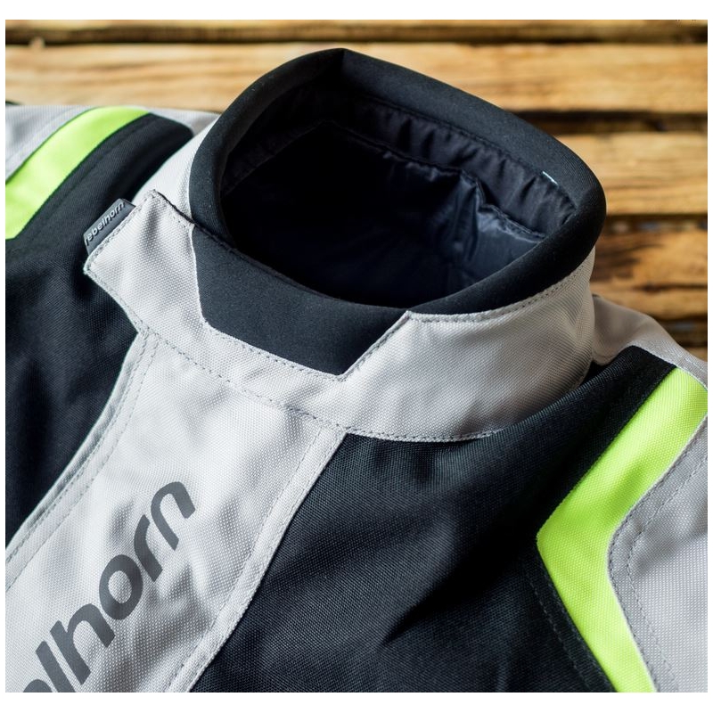 Women's moto jacket Rebelhorn Hiker Pro grau-schwarz-fluo gelb Ausverkauf