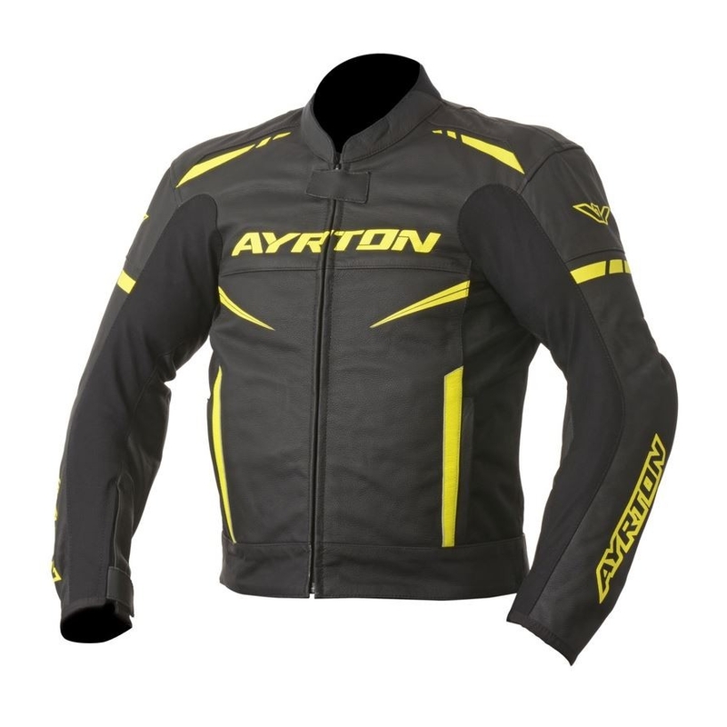 Ayrton Raptor schwarz-fluorgelbe Motorradjacke Ausverkauf