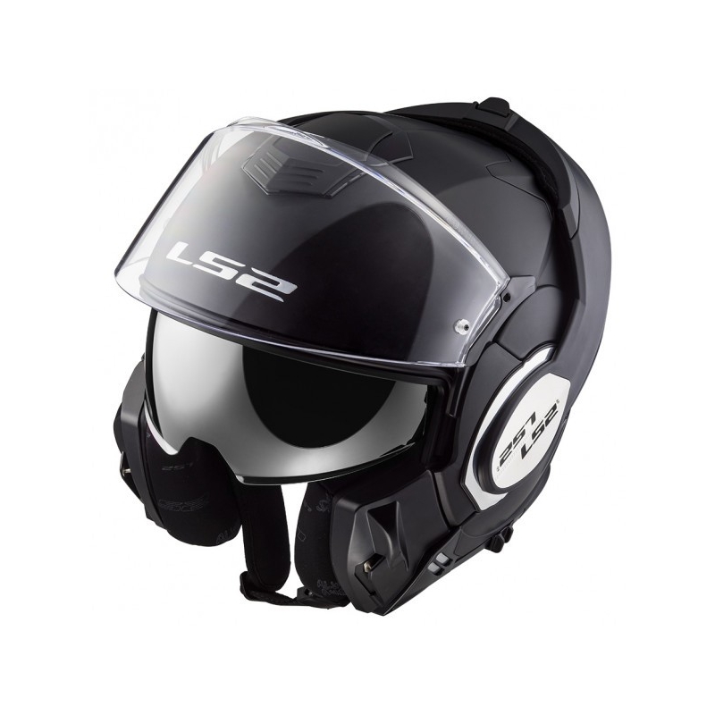 Klappbarer Motorradhelm LS2 FF399 Valiant schwarz matt Ausverkauf