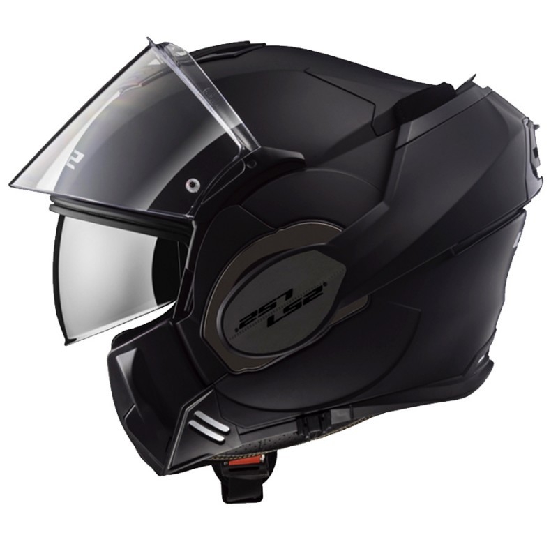 Klappbarer Motorradhelm LS2 FF399 Valiant glänzend schwarz Ausverkauf