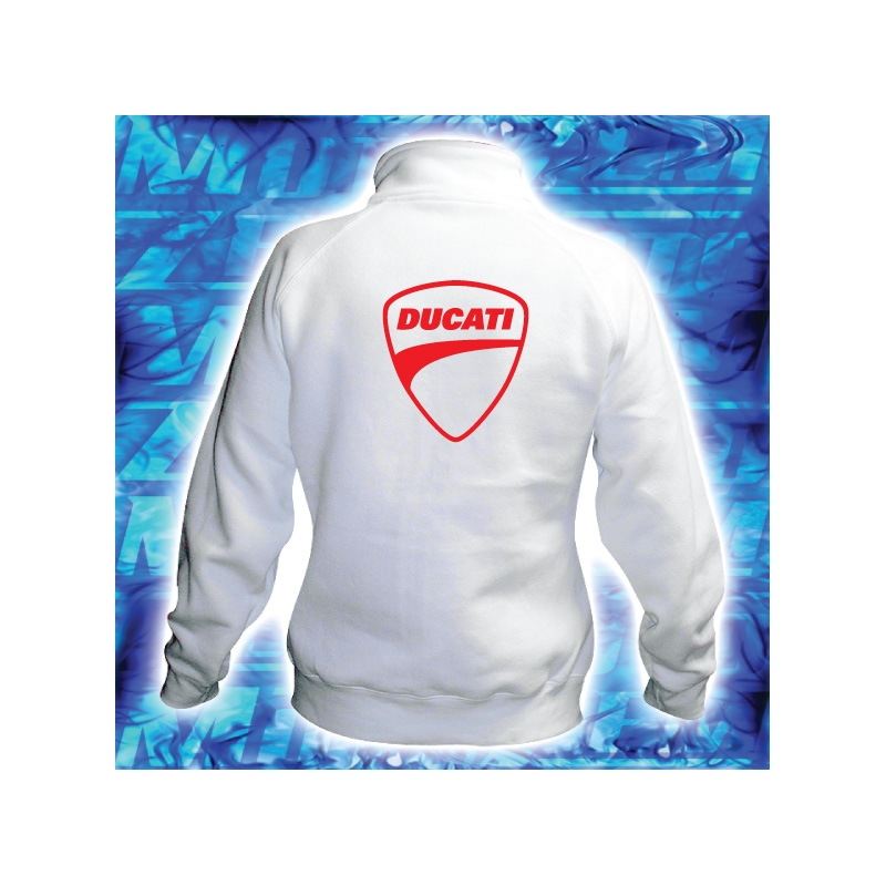 Damen-Kapuzenpullover mit Ducati-Motiv Ausverkauf