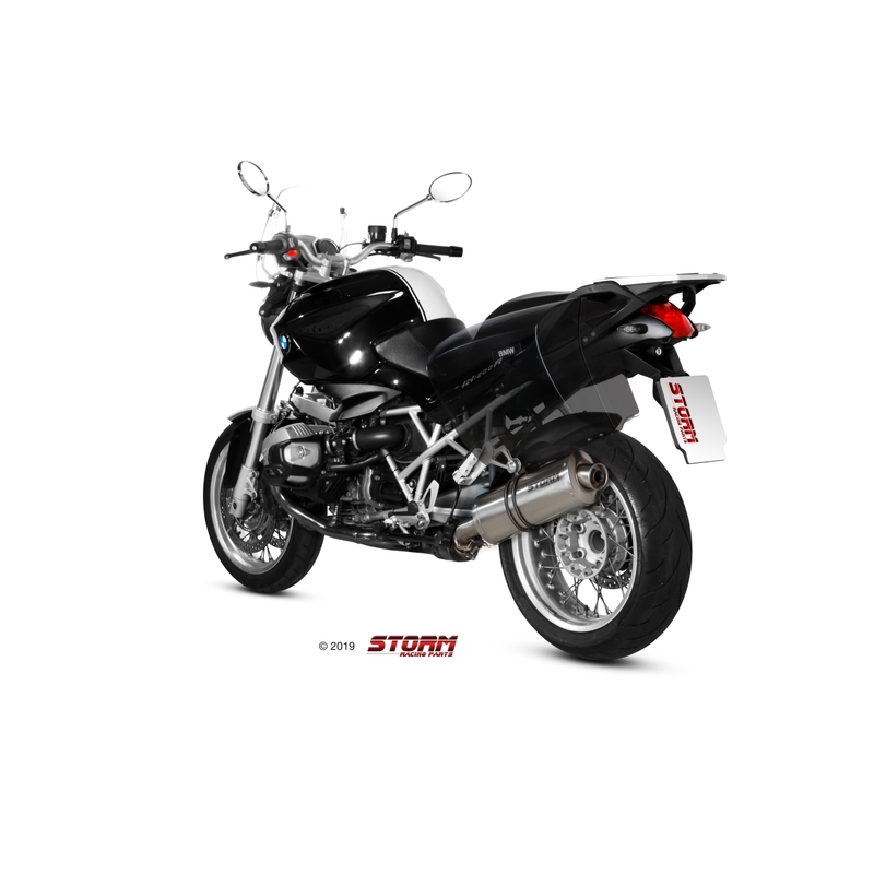 Auspuffendstück STORM OVAL Edelstahl für BMW R 1200 R / RS 2011-2014