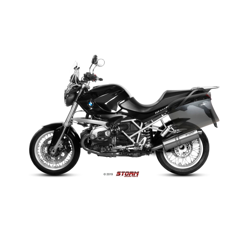 Auspuffendstück STORM OVAL Edelstahl für BMW R 1200 R / RS 2011-2014