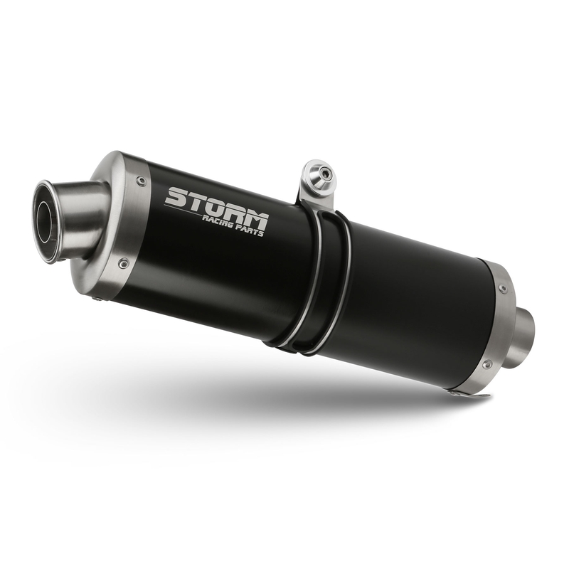 Auspuffendstück STORM OVAL Steel black für YAMAHA XT 1200 Z Super Ténéré 2010-2021
