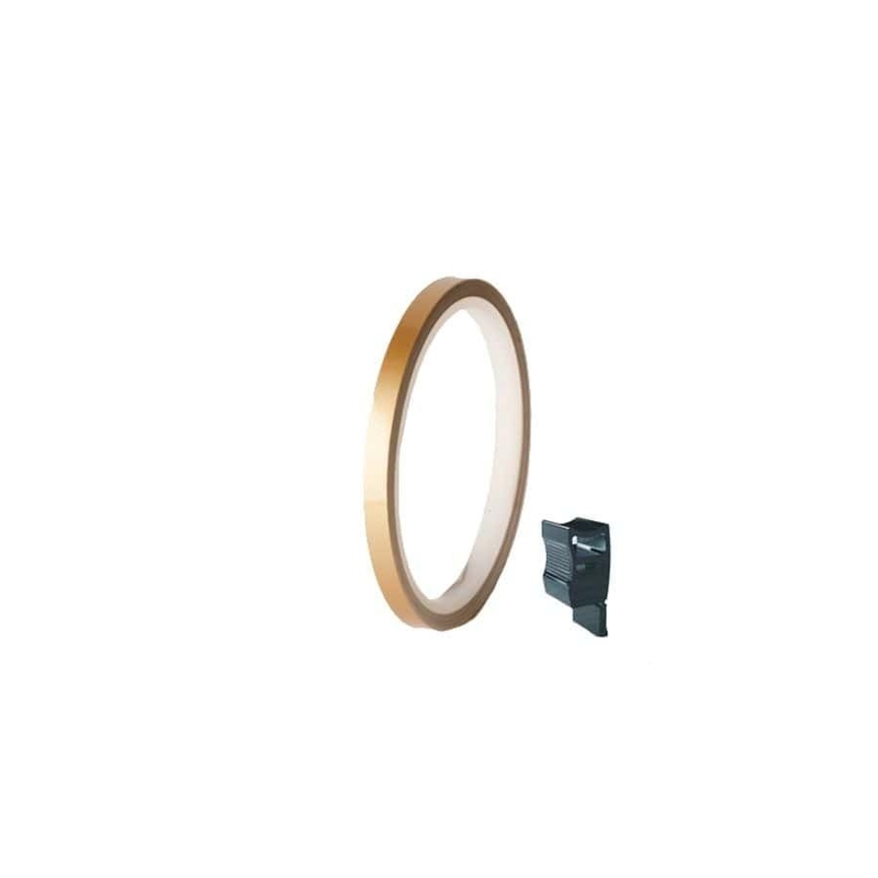 Rim strip PUIG gold 7mm x 6m (with aplicator)