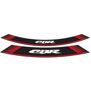 Rim strip PUIG CBR 5524R rot set of 8 rim strips