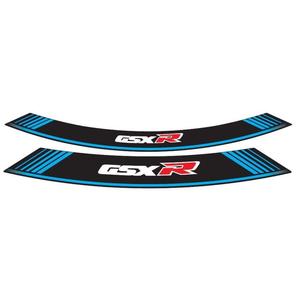 Rim strip PUIG GSXR 5525A blau set of 8 rim strips