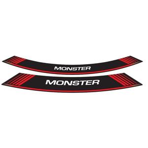 Rim strip PUIG MONSTER 5527R rot set of 8 rim strips