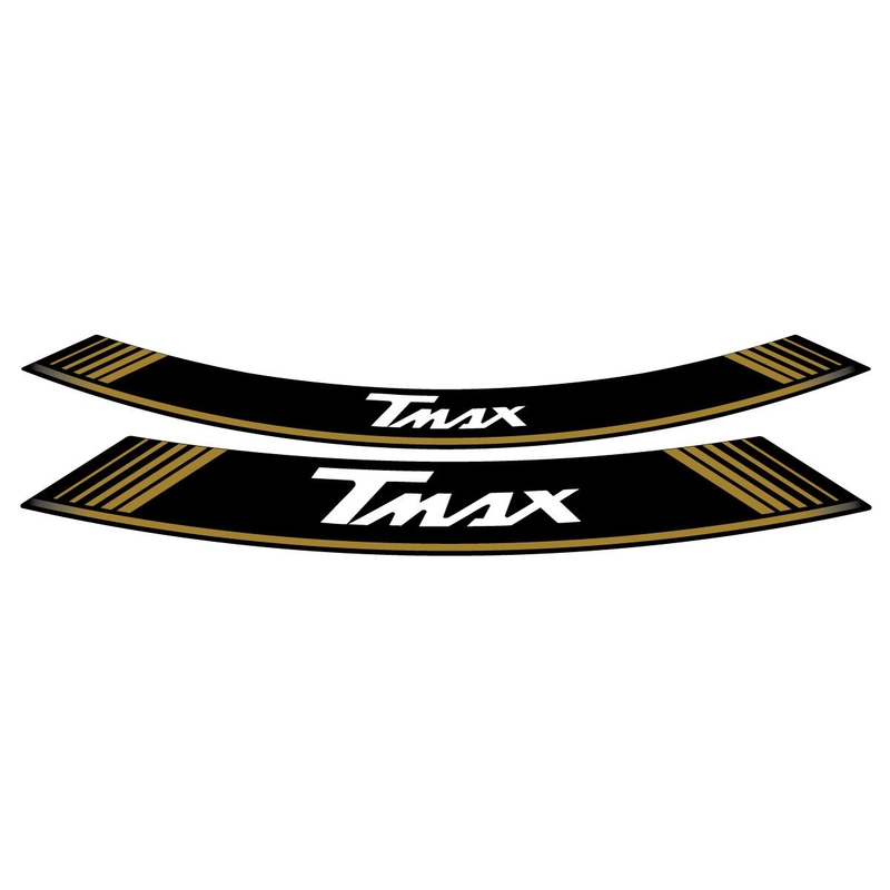 Rim strip PUIG T-MAX gold set of 8 rim strips für YAMAHA XP 560 T-MAX 2020-2021
