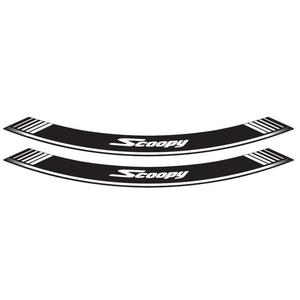 Rim strip PUIG SCOOPY 5559B weiß set of 8 rim strips