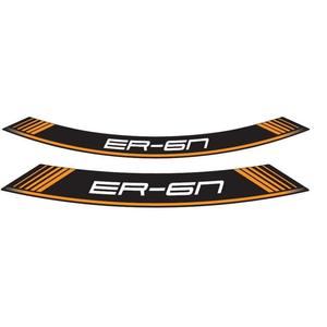 Rim strip PUIG ER6 9311T orange set of 8 rim strips