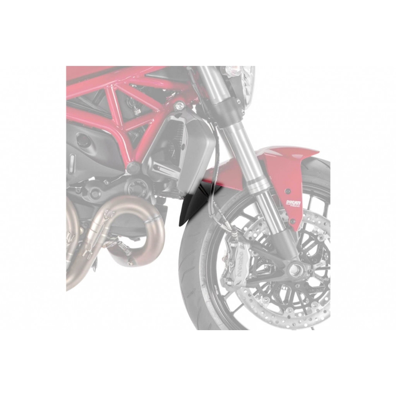 Front fender extension PUIG schwarz