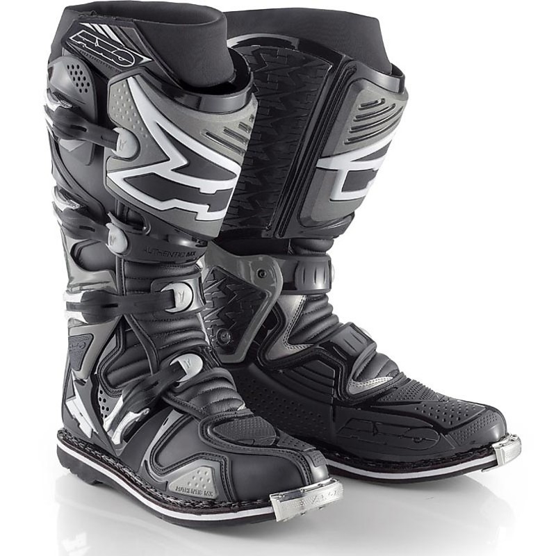Motorradstiefel AXO A2 schwarz-grau Ausverkauf
