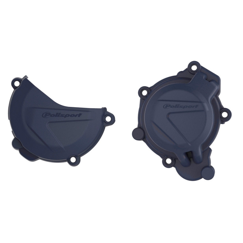 Clutch and ignition cover protector kit POLISPORT blau