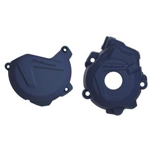 Clutch and ignition cover protector kit POLISPORT 90972 blau