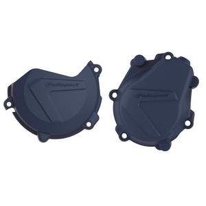 Clutch and ignition cover protector kit POLISPORT 90987 blau