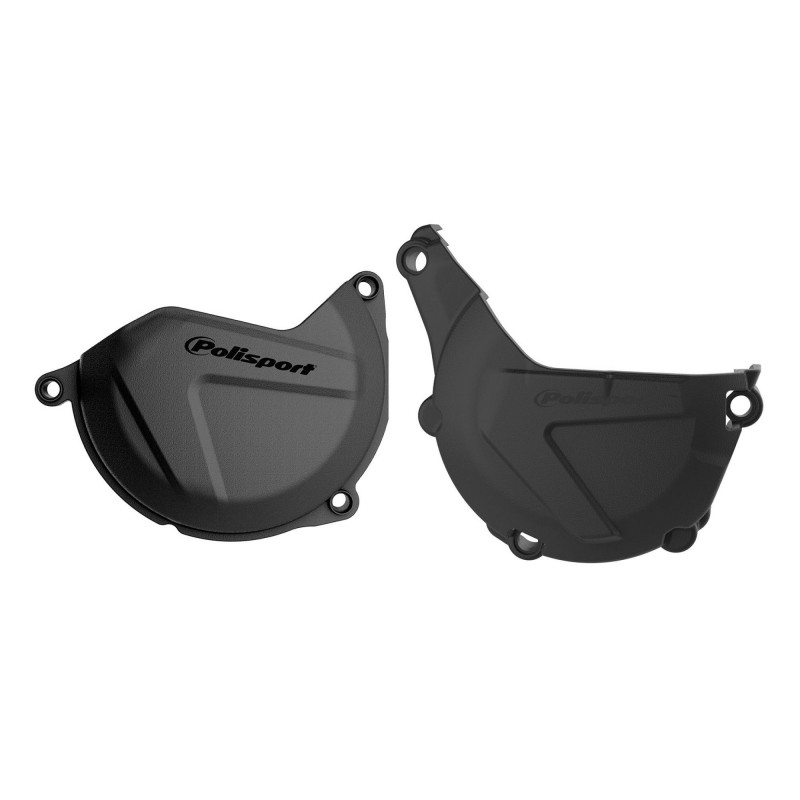 Clutch and ignition cover protector kit POLISPORT schwarz
