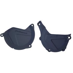 Clutch and ignition cover protector kit POLISPORT 90990 blau