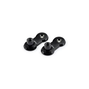 Adjustable footpegs relocation adaptors kit PUIG 3839N 40mm schwarz