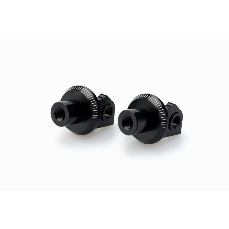 Footpeg adapters PUIG schwarz für KTM Super Duke 1290 / R 2020-2024, KTM Super Duke 1390 R / R EVO 2024-2026