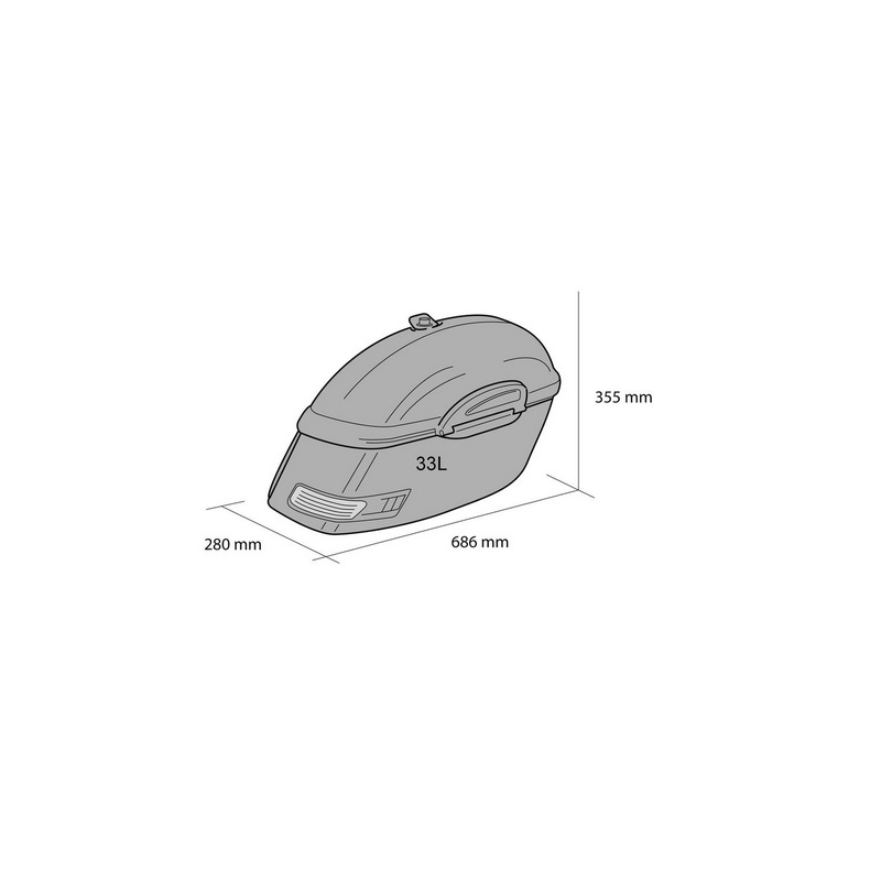 Seitenkoffer CUSTOMACCES TOURING schwarz pair, with KF universal support