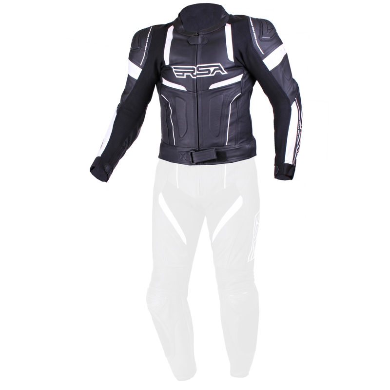 Herren RSA Speedway Jacke schwarz und weiß Ausverkauf