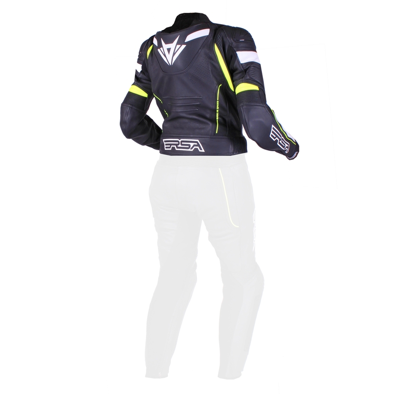 Frauen RSA Speedway Jacke schwarz-weiß-fluo gelb Ausverkauf