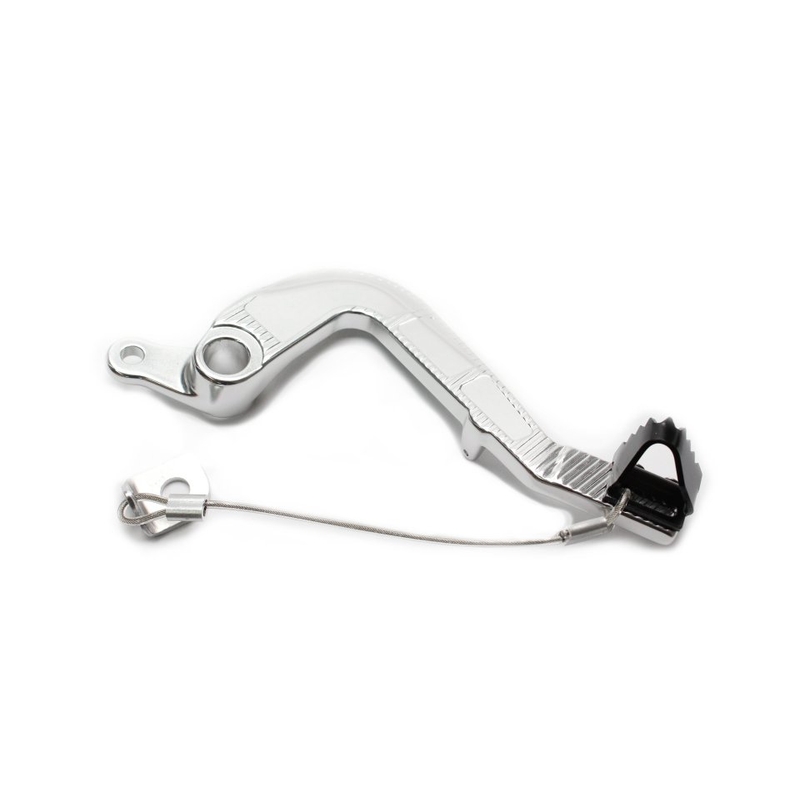 Fussbremse MOTION STUFF silver body, black steel fixed tip Steel Fixed Tip