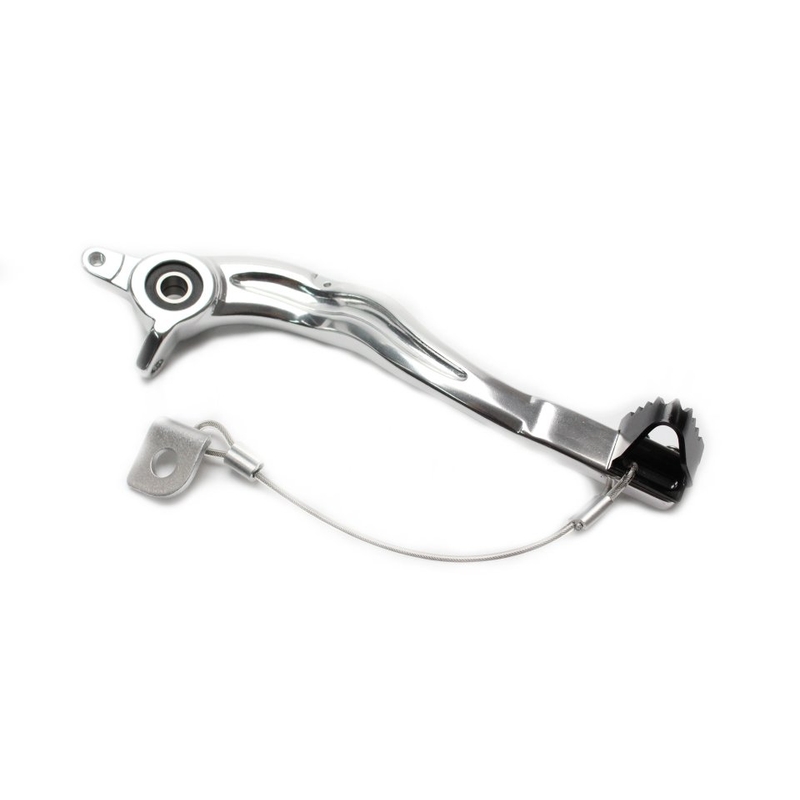 Fussbremse MOTION STUFF silver body, black steel fixed tip Steel Fixed Tip
