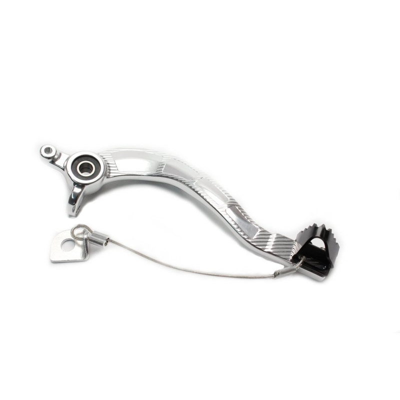 Fussbremse MOTION STUFF silver body, black steel fixed tip Steel Fixed Tip