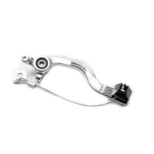 Fussbremse MOTION STUFF 83P-0831002 silver body, black steel fixed tip Steel Fixed Tip