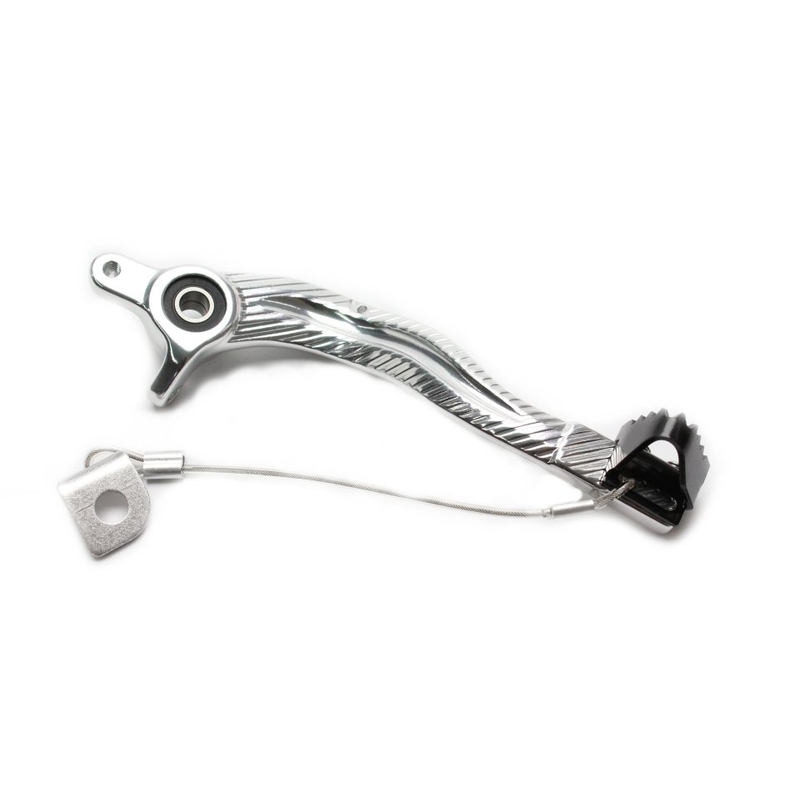 Fussbremse MOTION STUFF silver body, black steel fixed tip Steel Fixed Tip