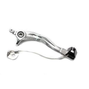 Fussbremse MOTION STUFF 83P-0851002 silver body, black steel fixed tip Steel Fixed Tip