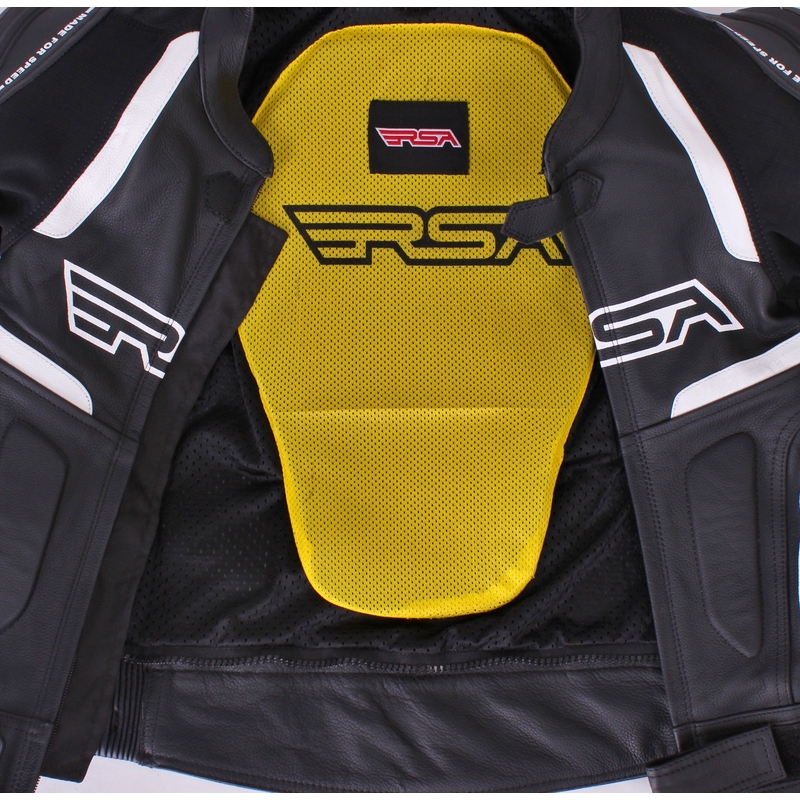 Frauen RSA Speedway Jacke schwarz und weiß Ausverkauf