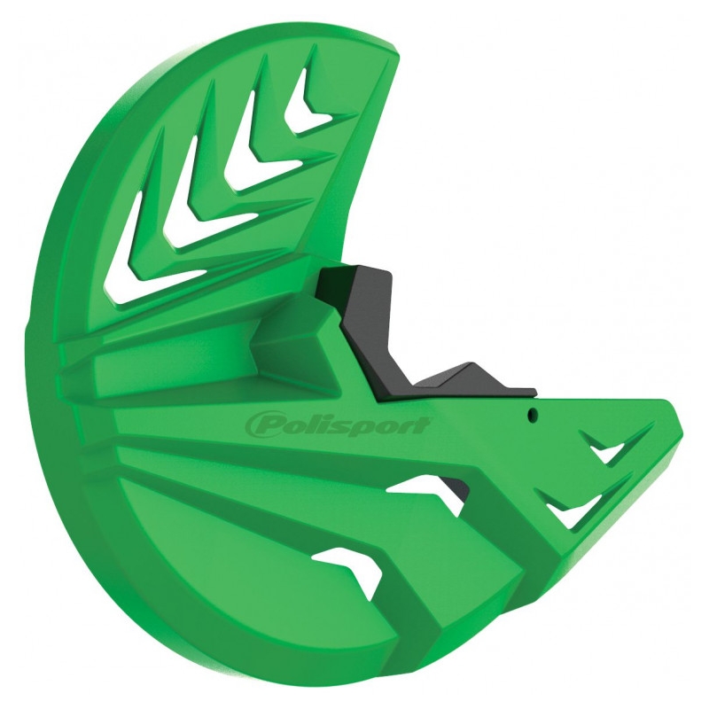 Disk & Bottom Fork Protector POLISPORT PERFORMANCE Black/Green 05 für KAWASAKI KX 250 (F) 4T 2021-2026, KAWASAKI KX 450 (F) 2019-2026