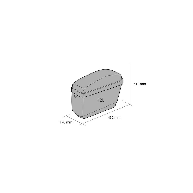 Seitenkoffer CUSTOMACCES EASY schwarz pair, with KF universal support