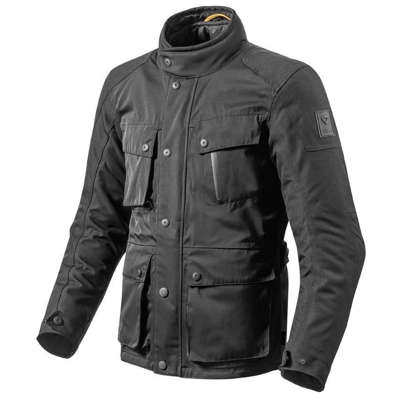 Revit Jackson Schwarz-Dunkelgrün Motorradjacke Ausverkauf