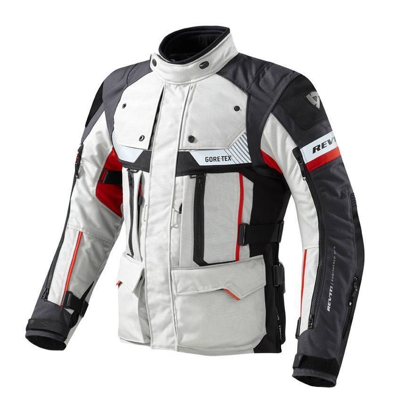 Motorradjacke Revit Defender Pro GTX grau-rot Ausverkauf