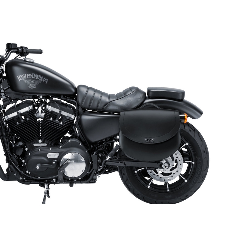Leder-Satteltasche CUSTOMACCES HD schwarz rechts