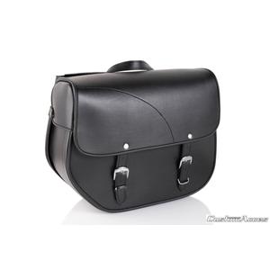 Leder-Satteltasche CUSTOMACCES SANT LOUIS AP0011N schwarz