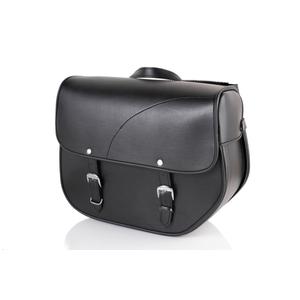 Leder-Satteltasche CUSTOMACCES SANT LOUIS AP0012N schwarz