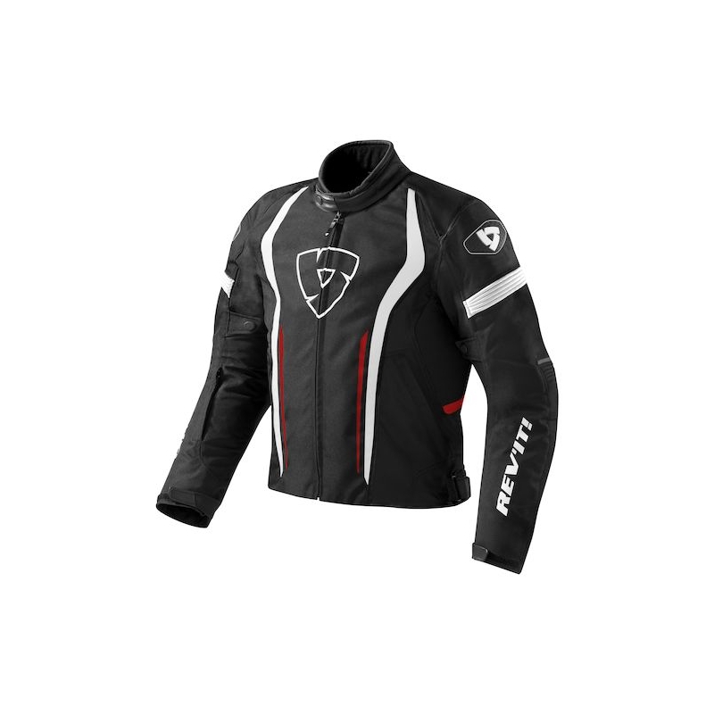 Revit Raceway Schwarz und Rot Motorrad Jacke Ausverkauf